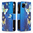 Custodia Portafoglio In Pelle Fantasia Modello Cover con Supporto B04F per Realme C21