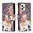 Custodia Portafoglio In Pelle Fantasia Modello Cover con Supporto B04F per Realme C35 Marrone