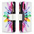 Custodia Portafoglio In Pelle Fantasia Modello Cover con Supporto B04F per Samsung Galaxy A02