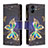 Custodia Portafoglio In Pelle Fantasia Modello Cover con Supporto B04F per Samsung Galaxy A04E