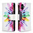 Custodia Portafoglio In Pelle Fantasia Modello Cover con Supporto B04F per Samsung Galaxy A04E Multicolore