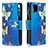 Custodia Portafoglio In Pelle Fantasia Modello Cover con Supporto B04F per Samsung Galaxy A12