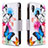 Custodia Portafoglio In Pelle Fantasia Modello Cover con Supporto B04F per Samsung Galaxy A20