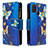 Custodia Portafoglio In Pelle Fantasia Modello Cover con Supporto B04F per Samsung Galaxy A21s