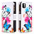 Custodia Portafoglio In Pelle Fantasia Modello Cover con Supporto B04F per Samsung Galaxy A22 5G Colorato