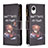 Custodia Portafoglio In Pelle Fantasia Modello Cover con Supporto B04F per Samsung Galaxy A23s Grigio Scuro