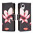 Custodia Portafoglio In Pelle Fantasia Modello Cover con Supporto B04F per Samsung Galaxy A23s Rosso