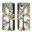 Custodia Portafoglio In Pelle Fantasia Modello Cover con Supporto B04F per Samsung Galaxy A23s Verde