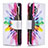 Custodia Portafoglio In Pelle Fantasia Modello Cover con Supporto B04F per Samsung Galaxy A32 4G Multicolore