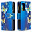 Custodia Portafoglio In Pelle Fantasia Modello Cover con Supporto B04F per Samsung Galaxy A52 4G