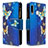 Custodia Portafoglio In Pelle Fantasia Modello Cover con Supporto B04F per Samsung Galaxy A70E