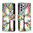 Custodia Portafoglio In Pelle Fantasia Modello Cover con Supporto B04F per Samsung Galaxy A73 5G