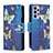 Custodia Portafoglio In Pelle Fantasia Modello Cover con Supporto B04F per Samsung Galaxy A73 5G
