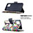 Custodia Portafoglio In Pelle Fantasia Modello Cover con Supporto B04F per Samsung Galaxy A81