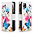 Custodia Portafoglio In Pelle Fantasia Modello Cover con Supporto B04F per Samsung Galaxy F12 Colorato