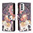 Custodia Portafoglio In Pelle Fantasia Modello Cover con Supporto B04F per Samsung Galaxy F23 5G