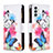 Custodia Portafoglio In Pelle Fantasia Modello Cover con Supporto B04F per Samsung Galaxy F23 5G