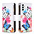 Custodia Portafoglio In Pelle Fantasia Modello Cover con Supporto B04F per Samsung Galaxy F23 5G Colorato