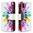 Custodia Portafoglio In Pelle Fantasia Modello Cover con Supporto B04F per Samsung Galaxy F42 5G Multicolore