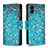 Custodia Portafoglio In Pelle Fantasia Modello Cover con Supporto B04F per Samsung Galaxy M04