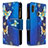 Custodia Portafoglio In Pelle Fantasia Modello Cover con Supporto B04F per Samsung Galaxy M11