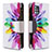 Custodia Portafoglio In Pelle Fantasia Modello Cover con Supporto B04F per Samsung Galaxy M40S Multicolore