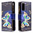 Custodia Portafoglio In Pelle Fantasia Modello Cover con Supporto B04F per Samsung Galaxy S20 FE 4G Nero