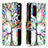 Custodia Portafoglio In Pelle Fantasia Modello Cover con Supporto B04F per Samsung Galaxy S20 FE 4G Verde