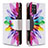 Custodia Portafoglio In Pelle Fantasia Modello Cover con Supporto B04F per Samsung Galaxy S20 Plus 5G Multicolore