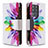 Custodia Portafoglio In Pelle Fantasia Modello Cover con Supporto B04F per Samsung Galaxy S20 Ultra 5G Multicolore