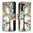 Custodia Portafoglio In Pelle Fantasia Modello Cover con Supporto B04F per Samsung Galaxy S21 5G