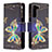 Custodia Portafoglio In Pelle Fantasia Modello Cover con Supporto B04F per Samsung Galaxy S21 5G