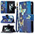 Custodia Portafoglio In Pelle Fantasia Modello Cover con Supporto B04F per Samsung Galaxy S21 FE 5G