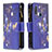 Custodia Portafoglio In Pelle Fantasia Modello Cover con Supporto B04F per Vivo Y11 Blu Notte