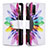 Custodia Portafoglio In Pelle Fantasia Modello Cover con Supporto B04F per Vivo Y11s Multicolore