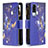 Custodia Portafoglio In Pelle Fantasia Modello Cover con Supporto B04F per Vivo Y31 (2021) Blu Notte