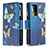 Custodia Portafoglio In Pelle Fantasia Modello Cover con Supporto B04F per Xiaomi Mi 11T 5G Blu