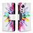 Custodia Portafoglio In Pelle Fantasia Modello Cover con Supporto B04F per Xiaomi Mi 12S Pro 5G Rosa Caldo