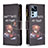 Custodia Portafoglio In Pelle Fantasia Modello Cover con Supporto B04F per Xiaomi Mi 12T Pro 5G Grigio Scuro
