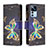 Custodia Portafoglio In Pelle Fantasia Modello Cover con Supporto B04F per Xiaomi Mi 12T Pro 5G Nero