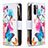 Custodia Portafoglio In Pelle Fantasia Modello Cover con Supporto B04F per Xiaomi Poco M5S Colorato