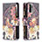 Custodia Portafoglio In Pelle Fantasia Modello Cover con Supporto B04F per Xiaomi Poco M5S Marrone