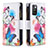 Custodia Portafoglio In Pelle Fantasia Modello Cover con Supporto B04F per Xiaomi Redmi 10 4G