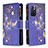 Custodia Portafoglio In Pelle Fantasia Modello Cover con Supporto B04F per Xiaomi Redmi Note 11 5G Blu Notte