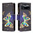 Custodia Portafoglio In Pelle Fantasia Modello Cover con Supporto B04F per Xiaomi Redmi Note 11E Pro 5G Nero