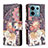 Custodia Portafoglio In Pelle Fantasia Modello Cover con Supporto B04F per Xiaomi Redmi Note 13 Pro 5G