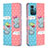 Custodia Portafoglio In Pelle Fantasia Modello Cover con Supporto B05F per Nokia G11