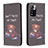 Custodia Portafoglio In Pelle Fantasia Modello Cover con Supporto B05F per Xiaomi Mi 11i 5G (2022) Grigio