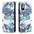 Custodia Portafoglio In Pelle Fantasia Modello Cover con Supporto B05F per Xiaomi POCO M3 Pro 5G Cielo Blu