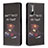 Custodia Portafoglio In Pelle Fantasia Modello Cover con Supporto B05F per Xiaomi Redmi Note 10 5G Grigio Scuro